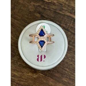 Bomb Party RBP6429 Love Your Life LC Sapphire Fused w/ Genuine Quartz Size 8